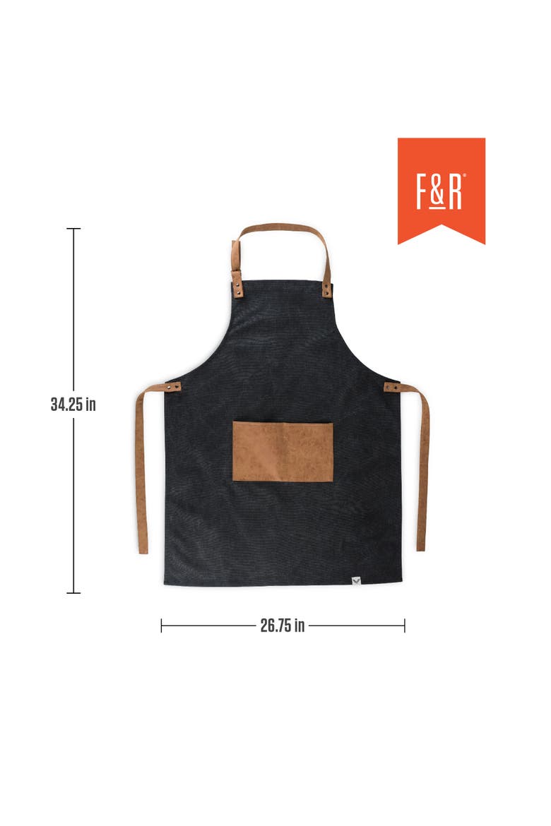 Canvas Grilling Apron, Alternate, color, Black