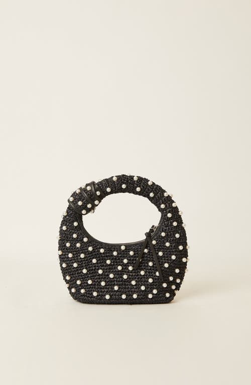 Btb Los Angeles Maeve Pearl Hobo Bag In Black