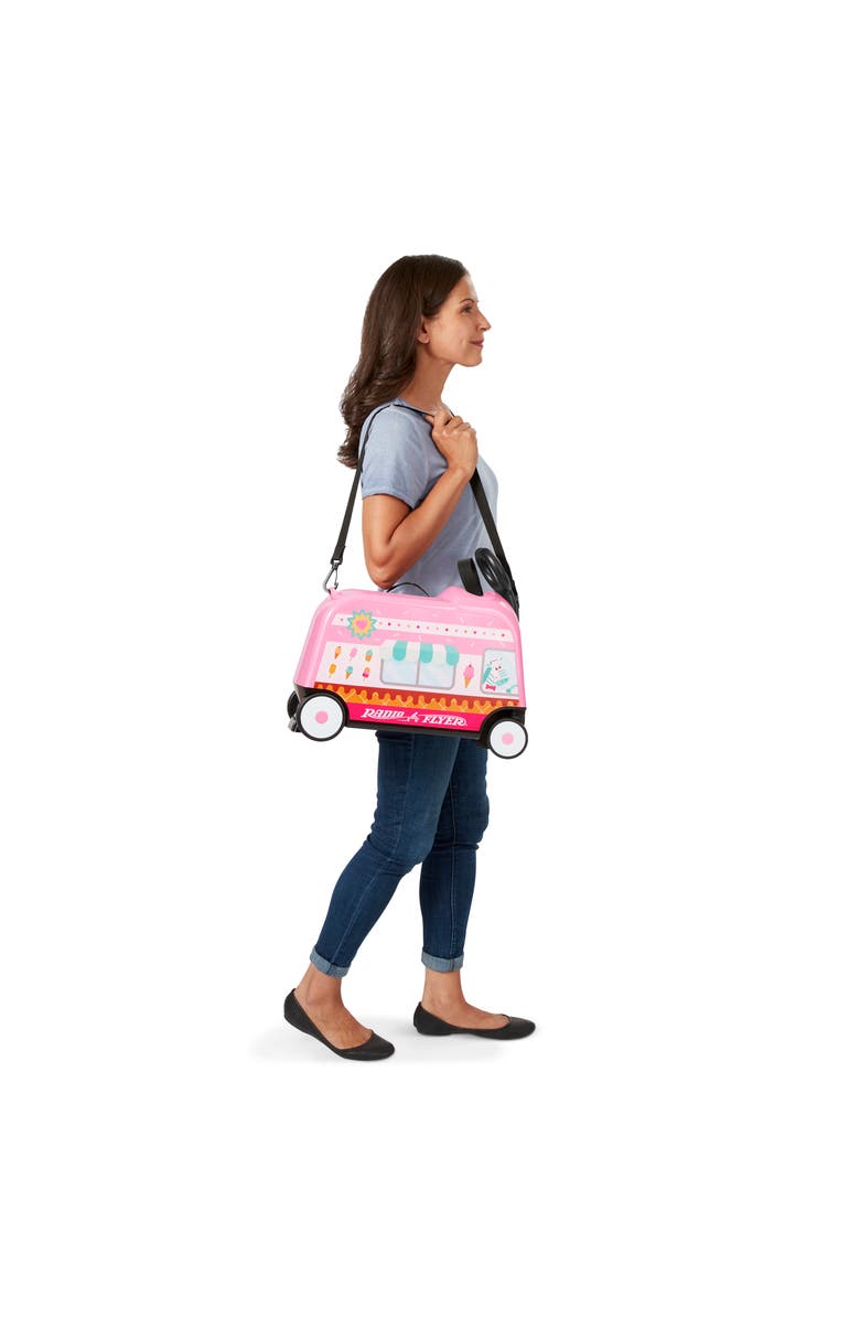 Radio Flyer 3-in-1 Happy Trav'ler Ice Cream Truck, Alternate, color, Pink