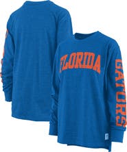PRESSBOX Women's Pressbox Royal Florida Gators Two-Hit Canyon Long Sleeve T-Shirt