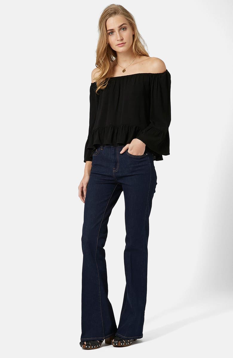 Topshop Off the Shoulder Top, Alternate, color,