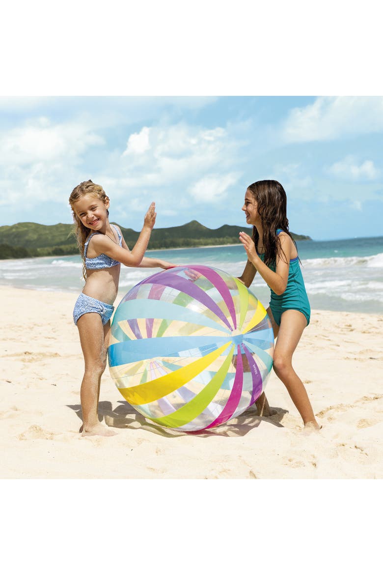 Jumbo Beach Ball, Alternate, color, Multicolored