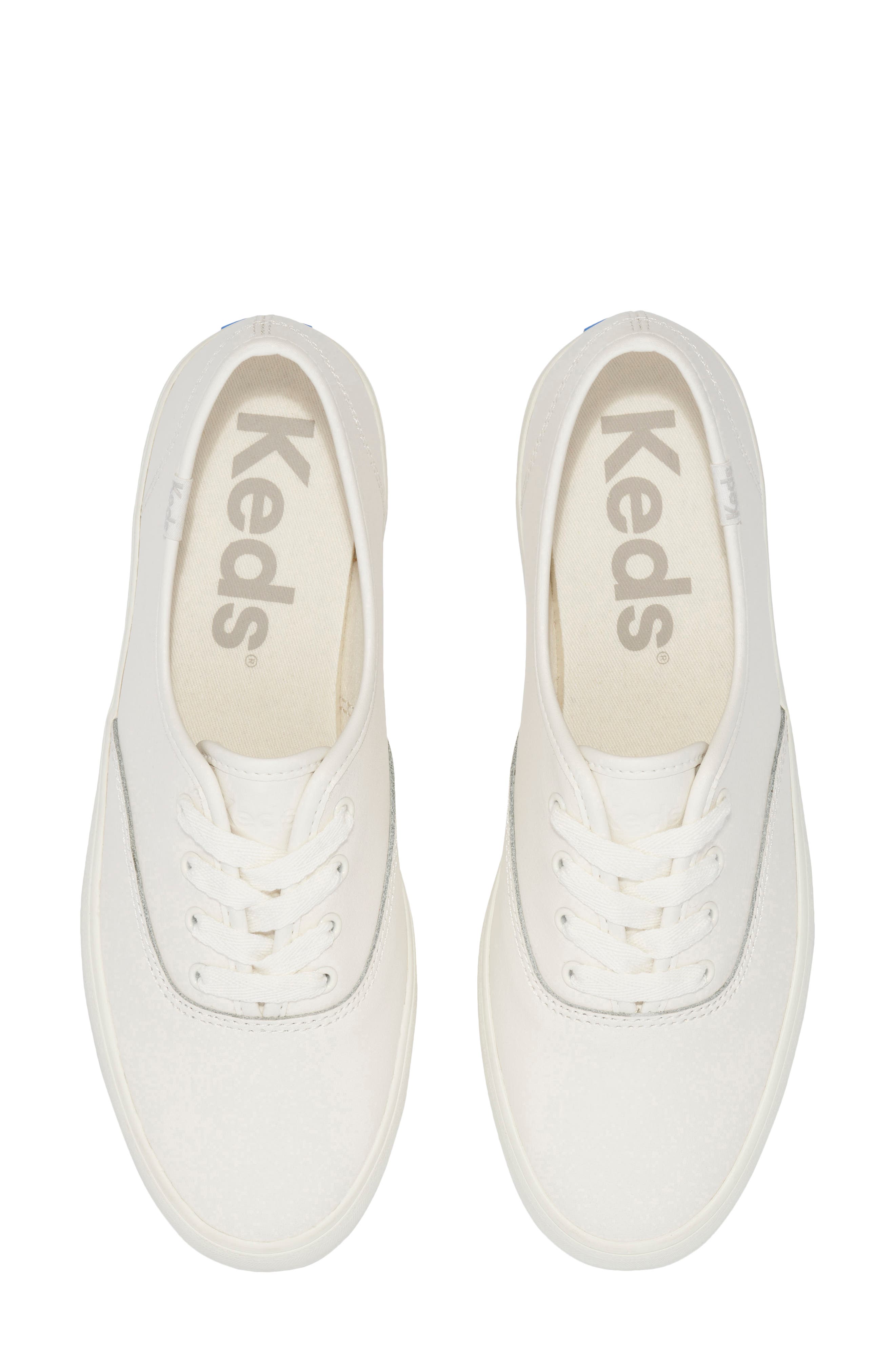 Keds<sup>®</sup> Champion Platform Sneaker, Alternate, color, White Leathe