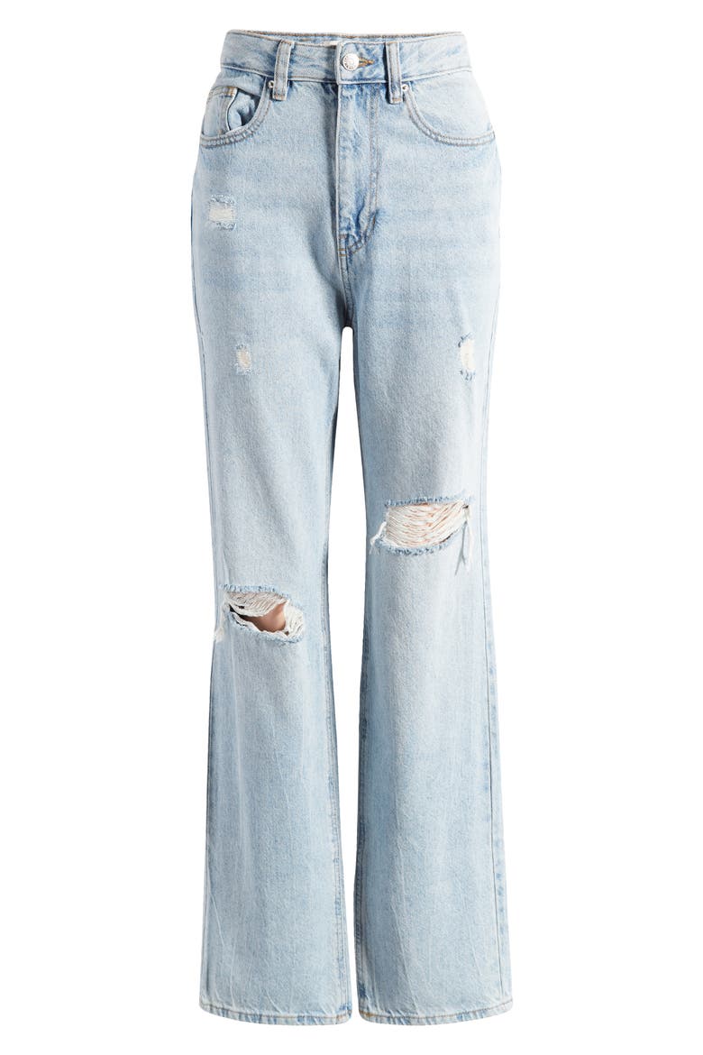 '90s Allan Ripped Boyfriend Flare Jeans, Alternate, color, MEDIUM INDIGO