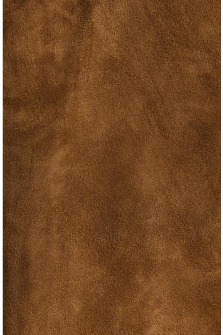 Dalma Relaxed Suede Jacket, Alternate, color, BARK