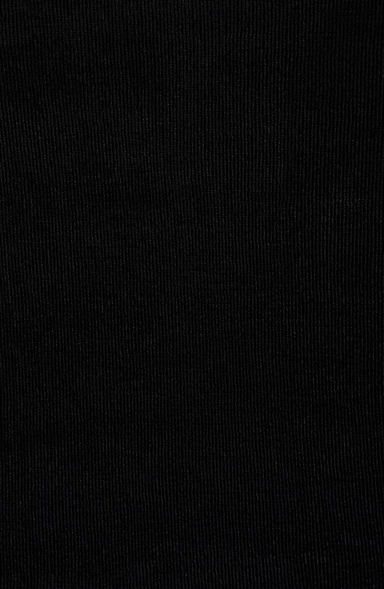 Reformation Berlin Ruched Knit Top, Alternate, color, Black