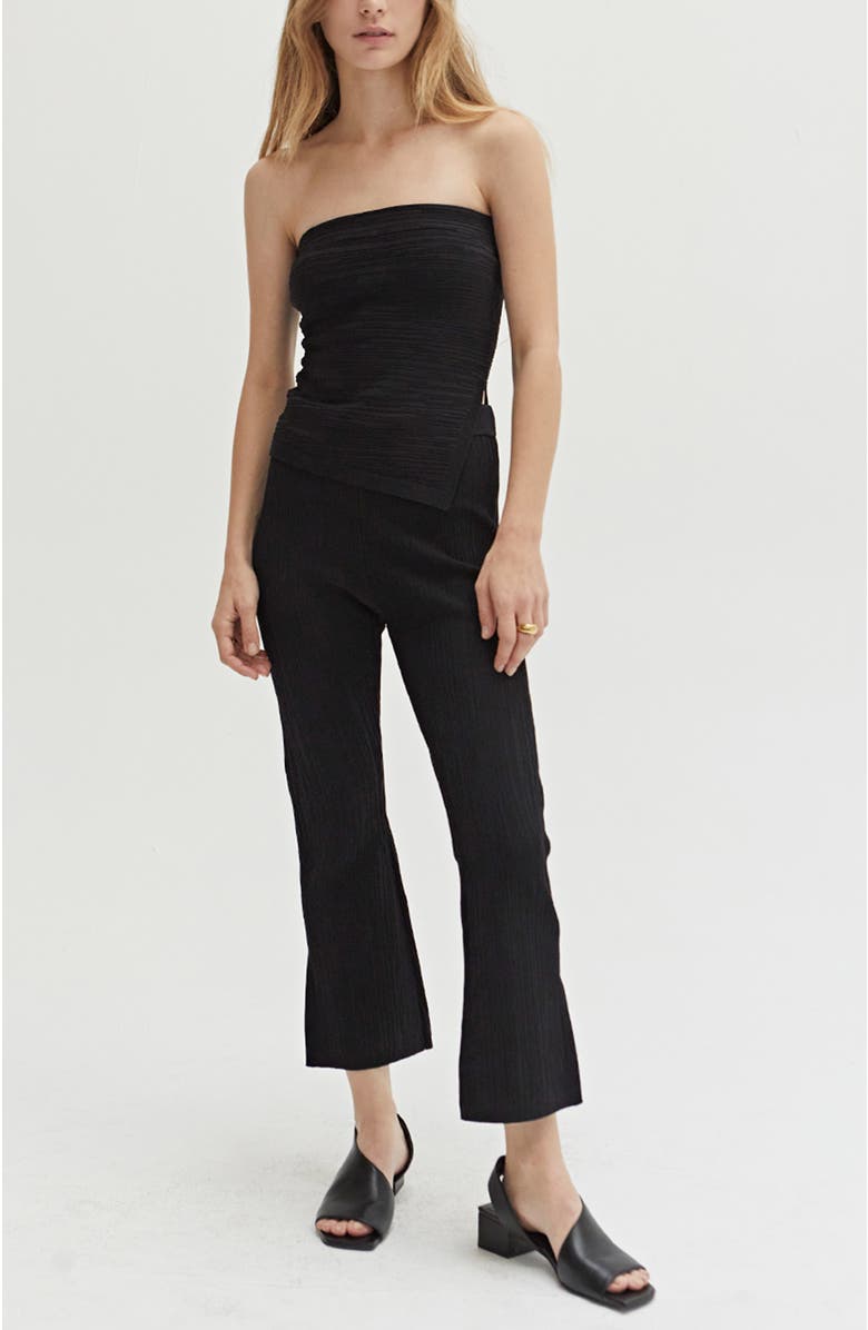 CRESCENT Textured Bandage Knit Tube Top, Alternate, color, 