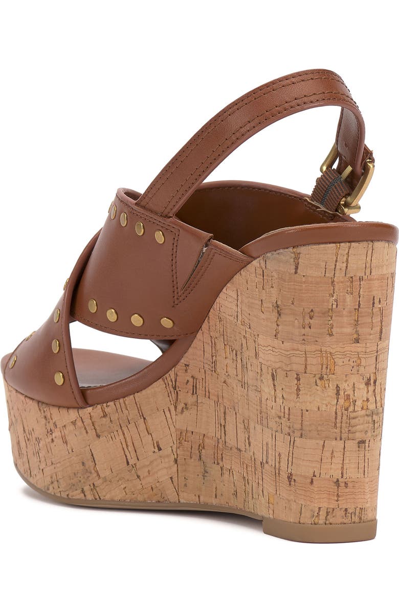 Vince Camuto Ellna Platform Wedge Sandal, Alternate, color, Caramello