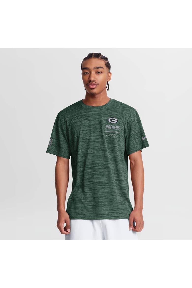 Men's Nike Green Green Bay Packers Sideline Double Covered Dri-FIT Velocity T-Shirt, Main, color, Green