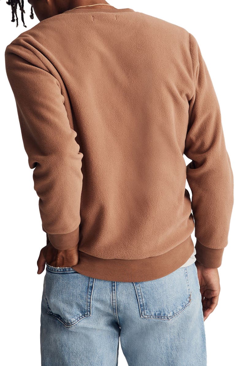 Madewell ReSourced Fleece Henley, Alternate, color, 