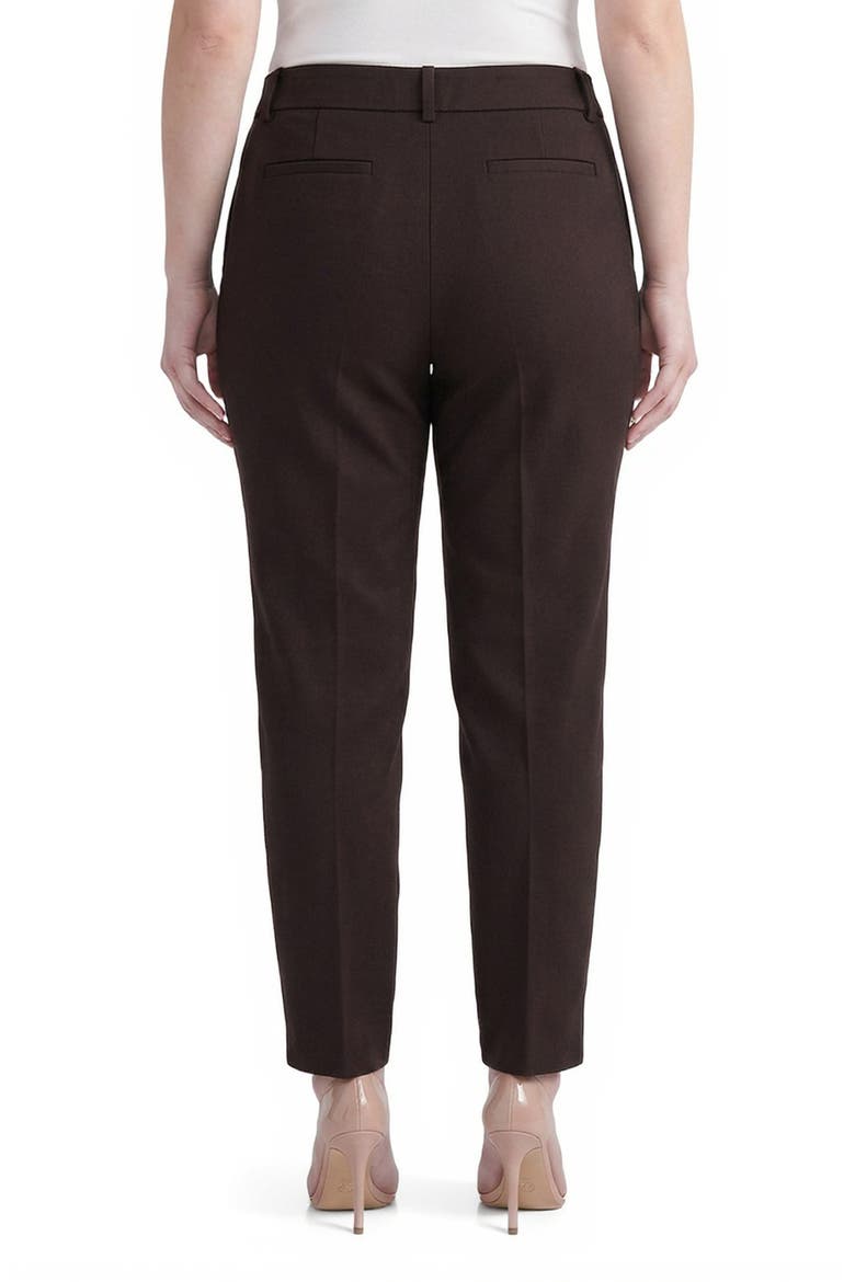 Faux Fly Trousers, Alternate, color, RICH CHOCOLATE