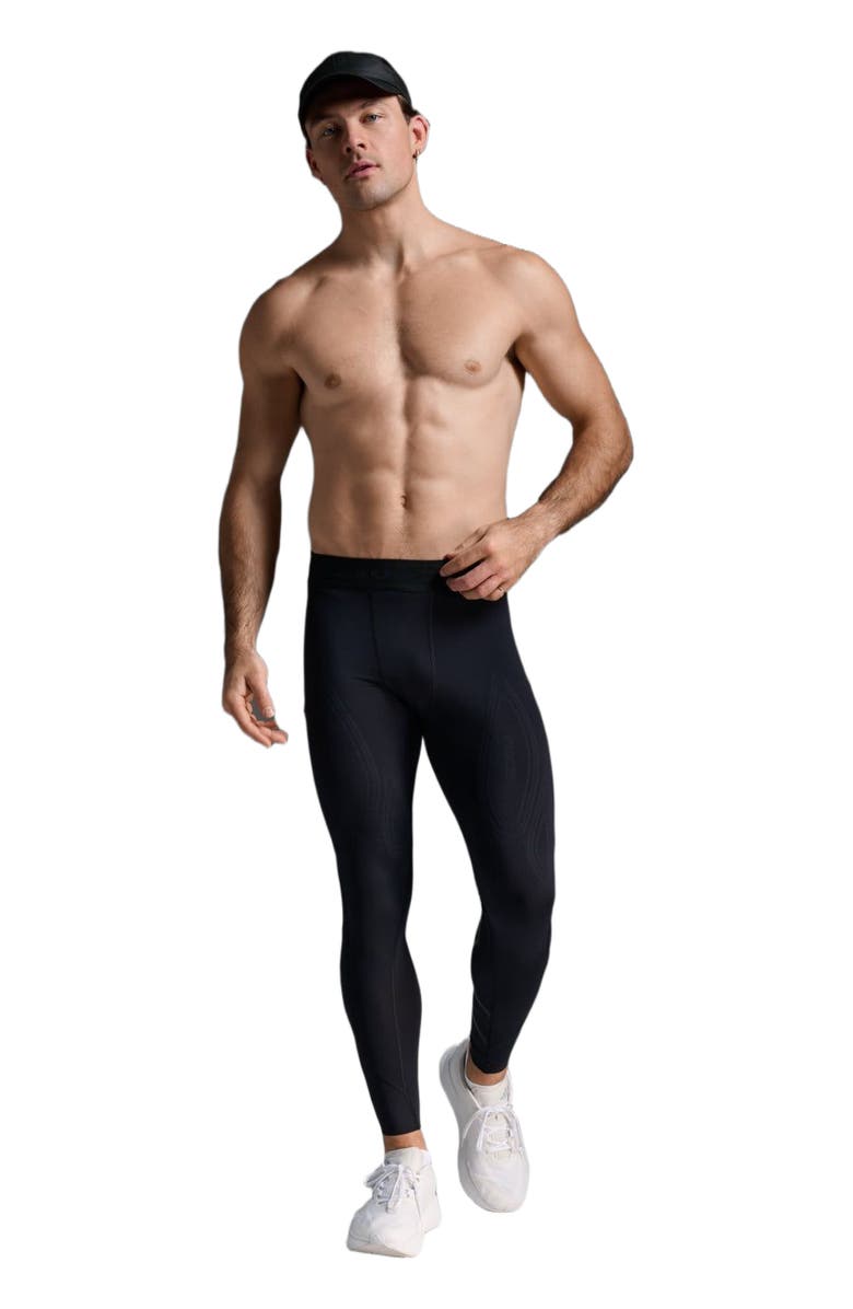 2XU Force Compression Tights, Alternate, color, Black/Nero