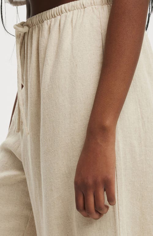 Cotton On Haven Wide Leg Pant In Natural