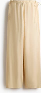 H&M Mama Linen-blend Drawstring Trousers