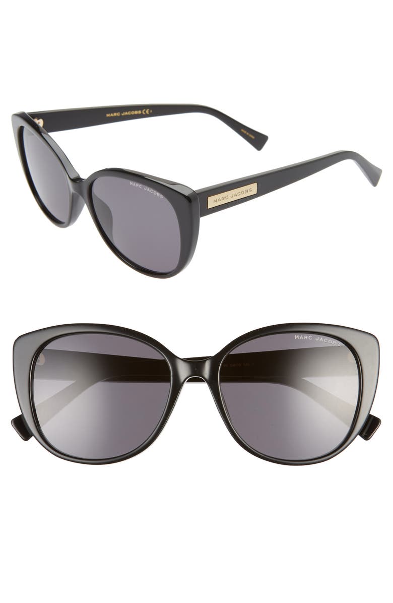 The Marc Jacobs 54mm Rounded Cat Eye Sunglasses, Main, color, 