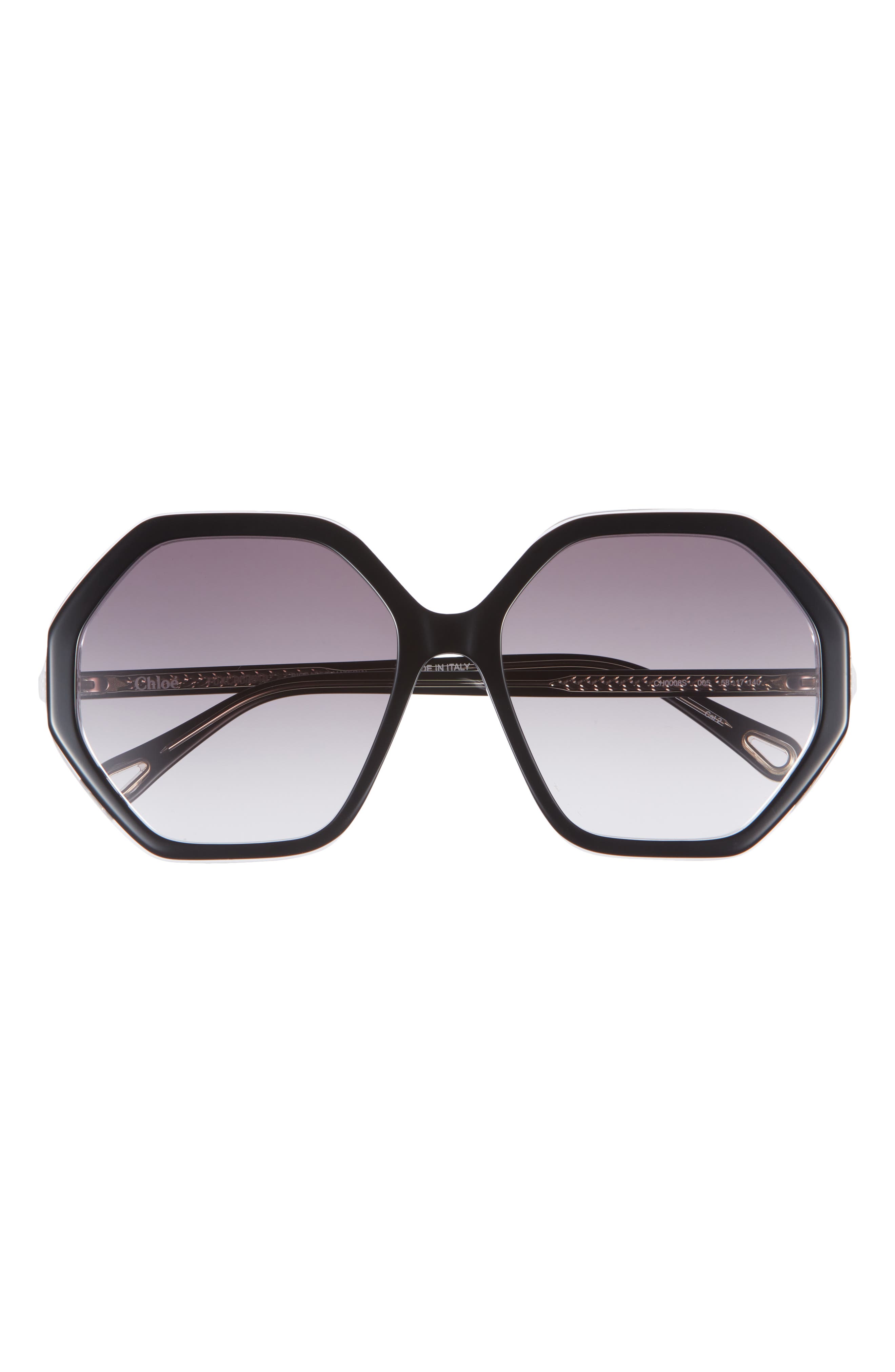 Chloé 58mm Geometric Oversize Sunglasses