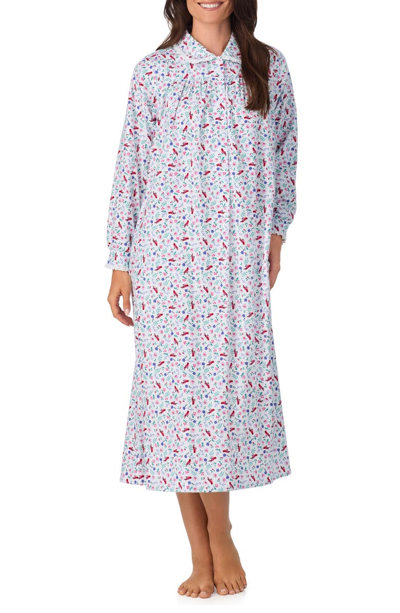 Lanz of Salzburg Ballet Cotton Flannel Nightgown, Main, color, 