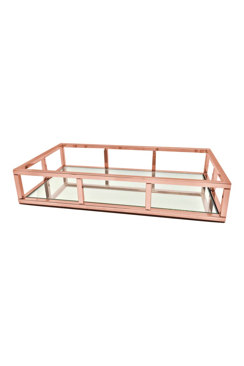 Rose Gold Mirror Tray (Nordstrom Exclusive), Main, color, NO COLOR