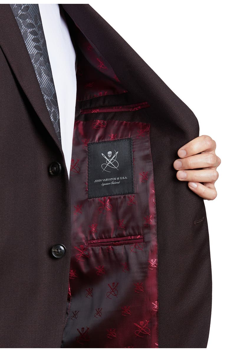 John Varvatos Star USA Red Two Button Notch Lapel Suit Separates Jacket, Alternate, color, Red