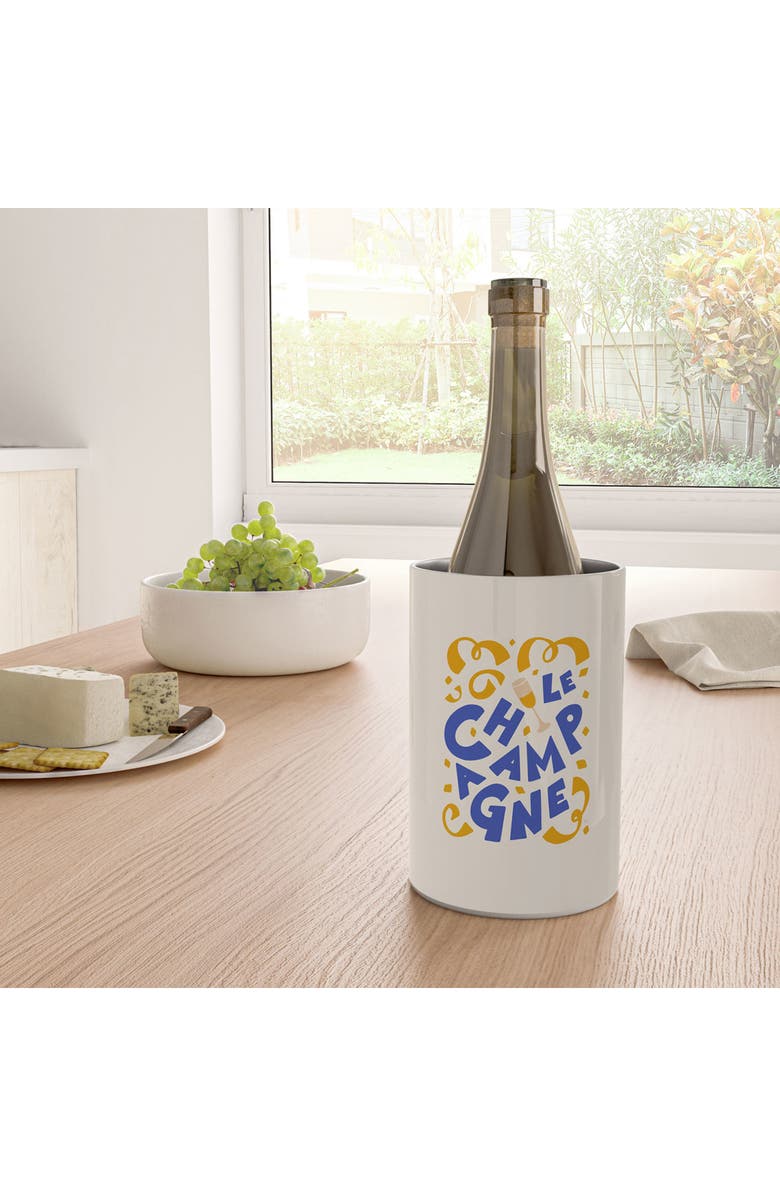 Deny Designs Le French Wine Chiller, Alternate, color, Cream