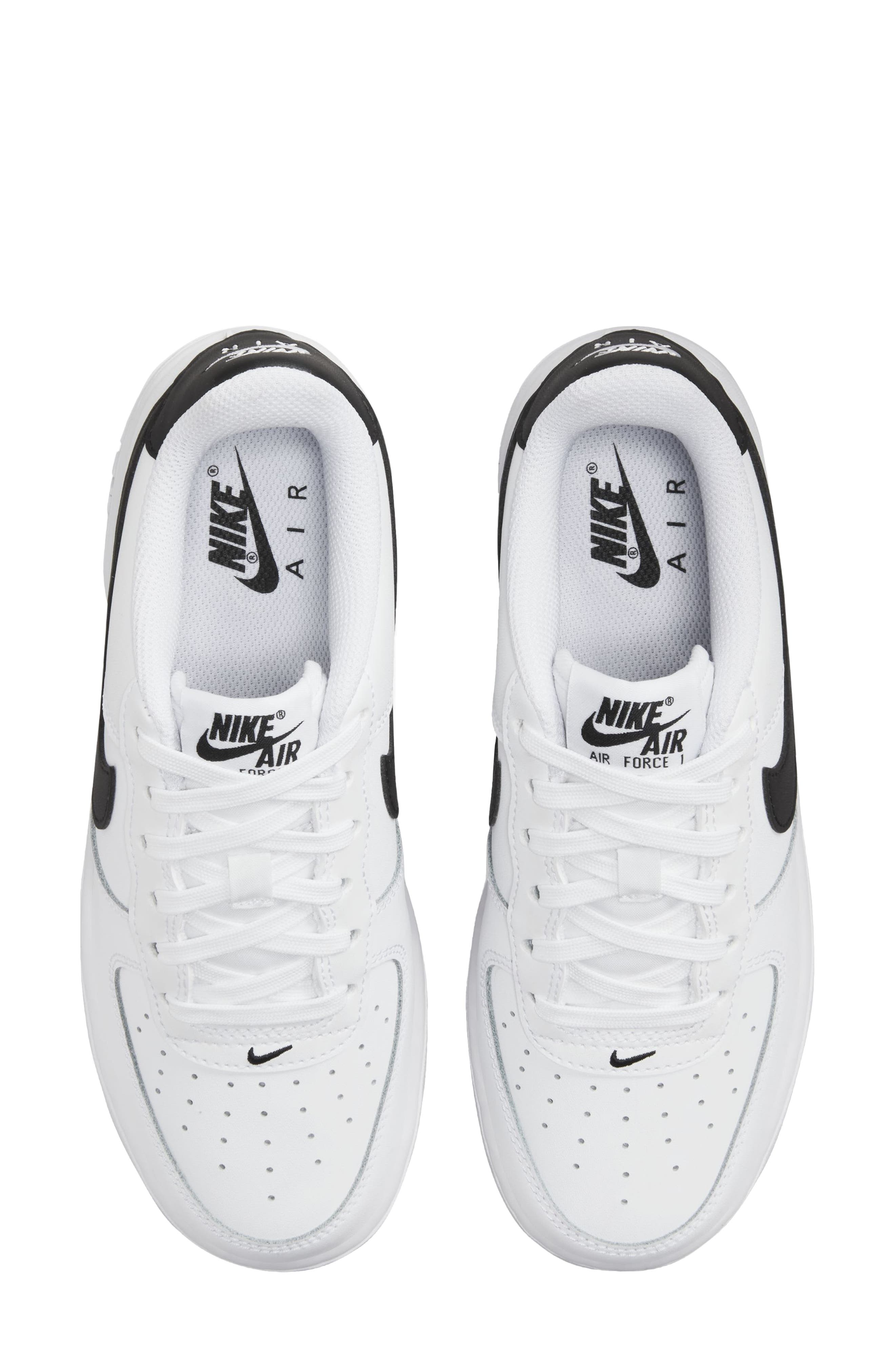 Nike Kids' Air Force 1 Sneaker, Alternate, color, White/ Black