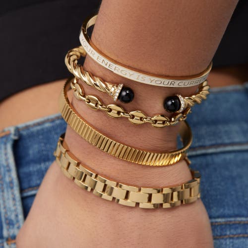 Alex And Ani Your Energy Is Your Currency Hinge Bangle Bracelet In Gold