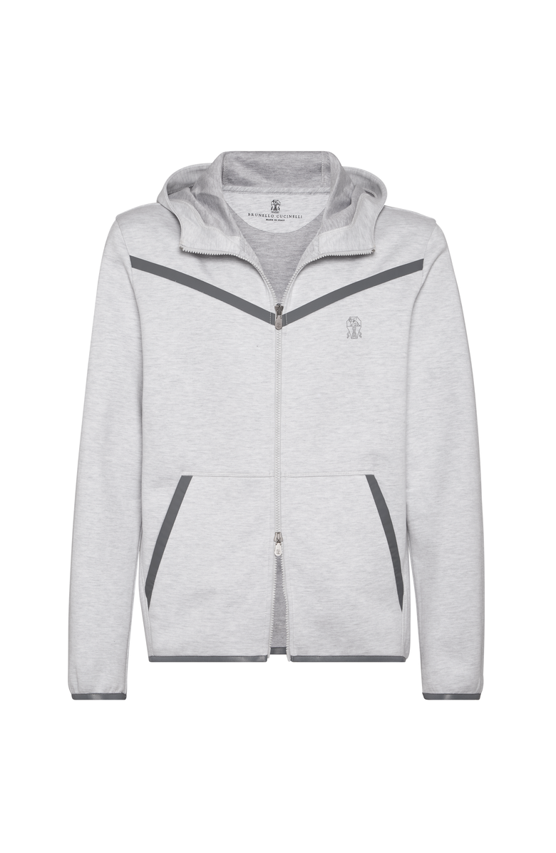 Brunello Cucinelli Double cloth sweatshirt, Main, color, Pearl