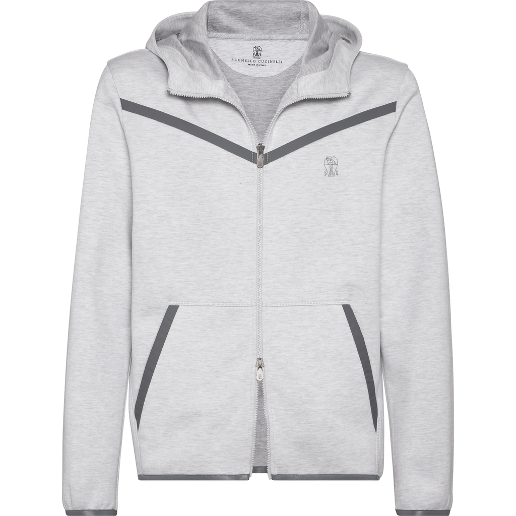 Brunello Cucinelli Double Cloth Sweatshirt In White