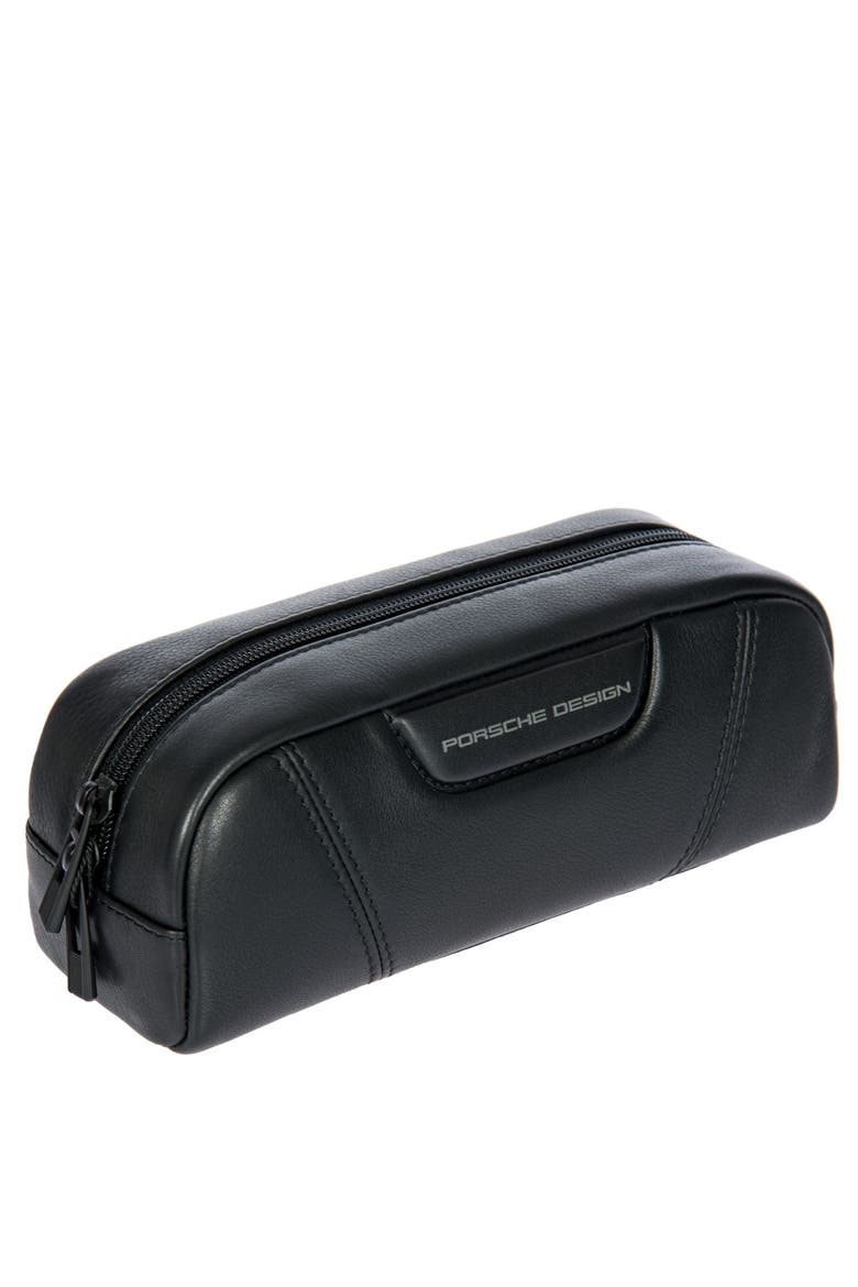Roadster Leather EVO Accessory Pouch, Main, color, Black