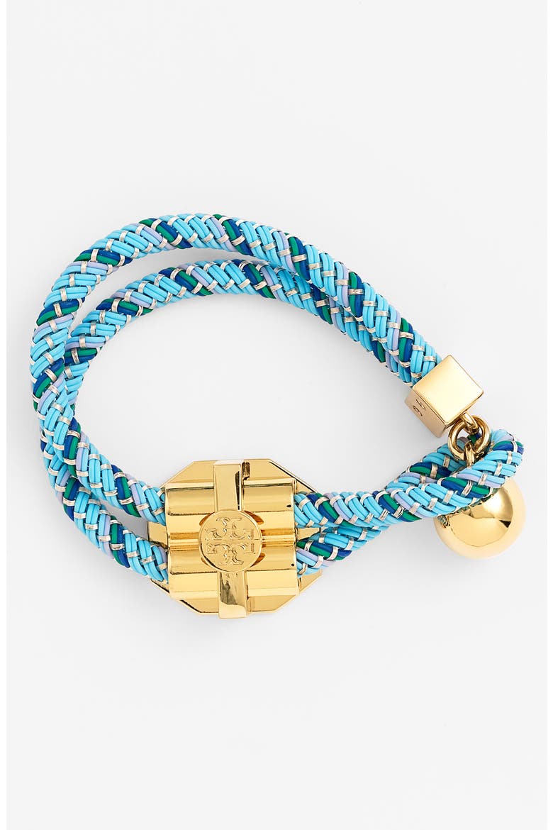 Cord Toggle Bracelet, Main, color, BLUE MULTI