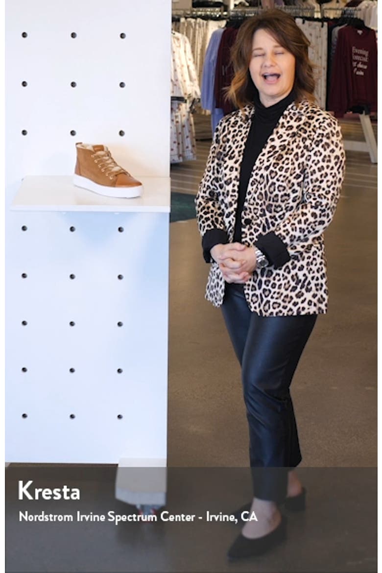 QL48 Genuine Shearling Lined High Top Sneaker video
