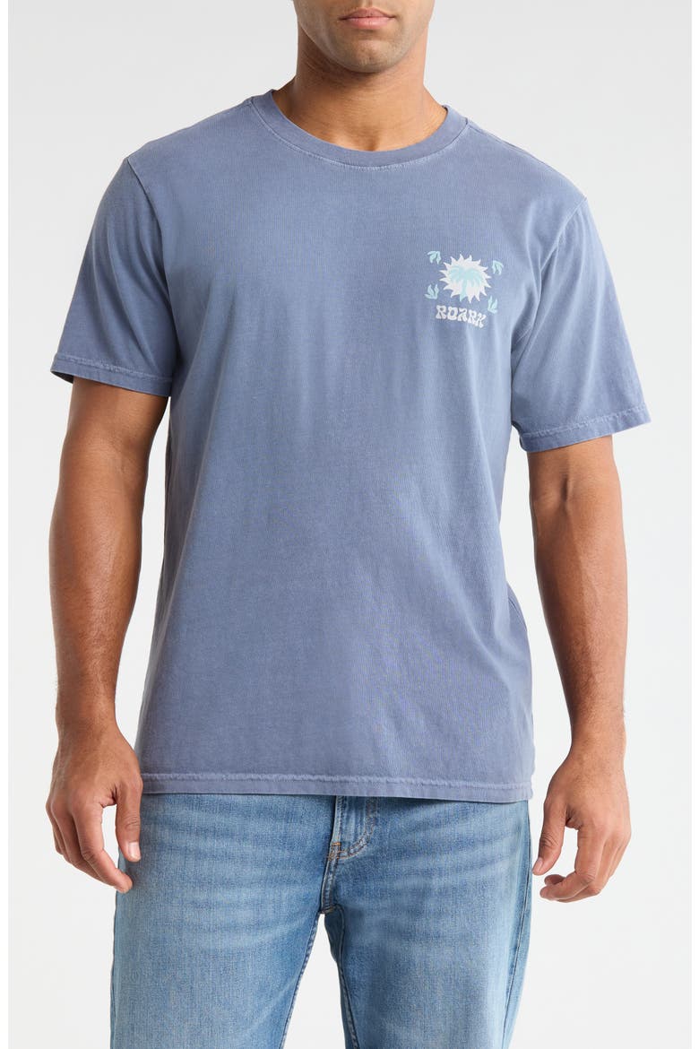 Palm Graphic Regular Fit T-Shirt, Main, color, NEPTUNE
