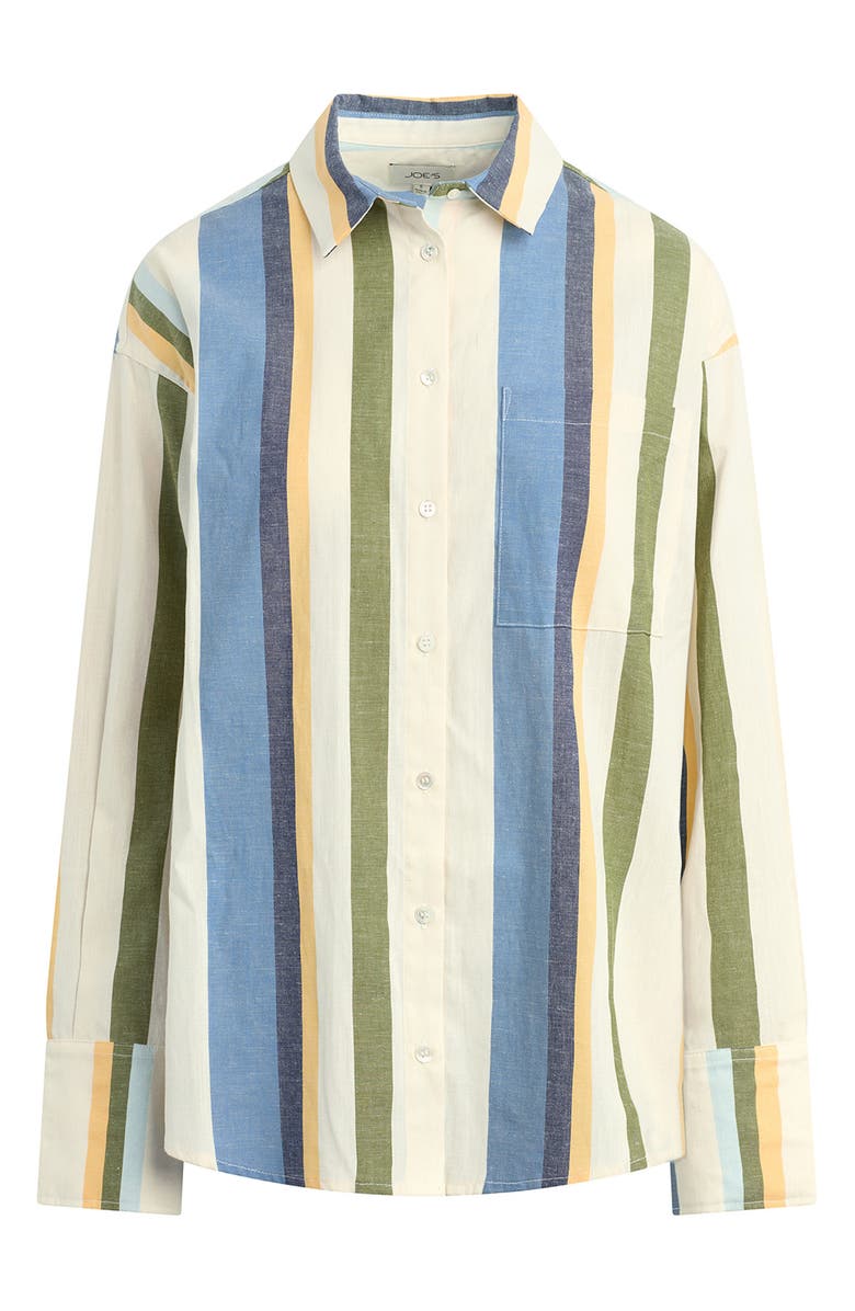 Joe's The Boyfriend Stripe Cotton Blend Shirt, Alternate, color, 