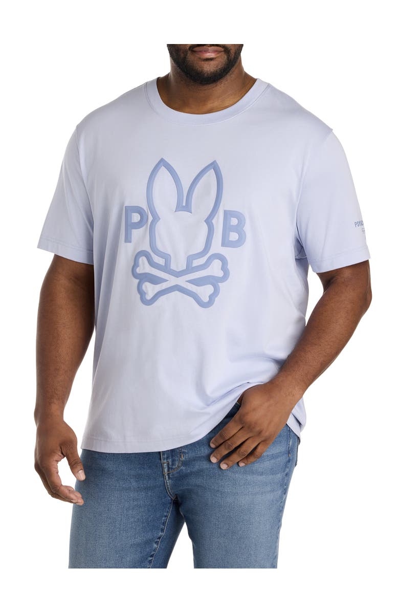 Psycho Bunny Big & Tall Chris Graphic Tee, Main, color, Zen Blue