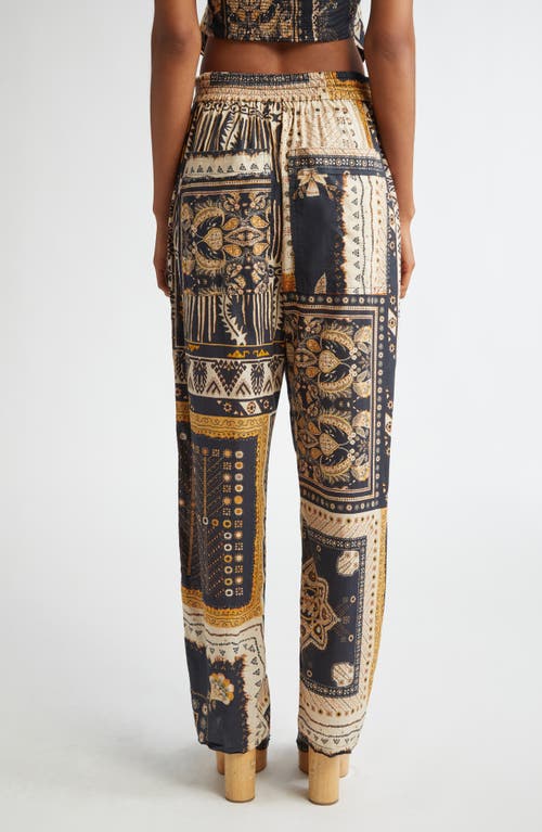 Isabel Marant Étoile Fedora Mixed Print Cotton Pants In Multi