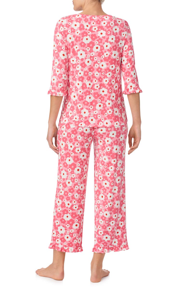 Kate Spade New York floral crop pajamas, Alternate, color, 
