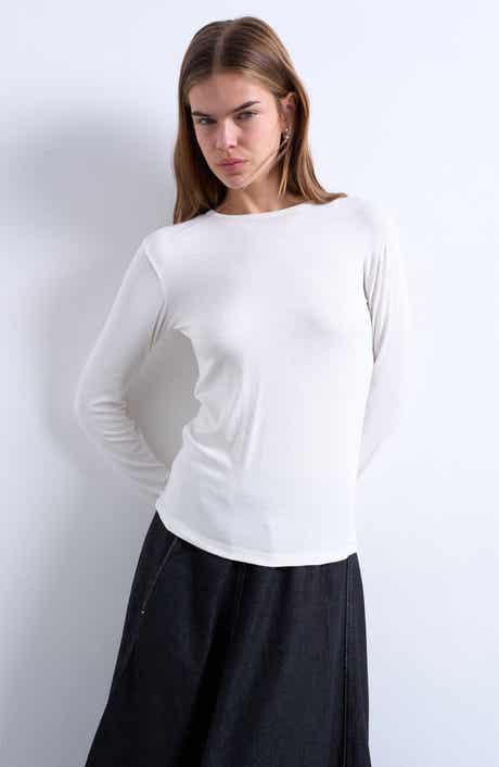 Long Sleeve Rib Top