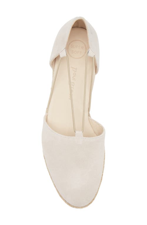 Paul Green Alegra Flat In Linen Soft Suede