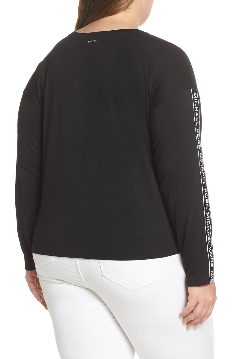 MICHAEL Michael Kors Logo Tape Top, Alternate, color,