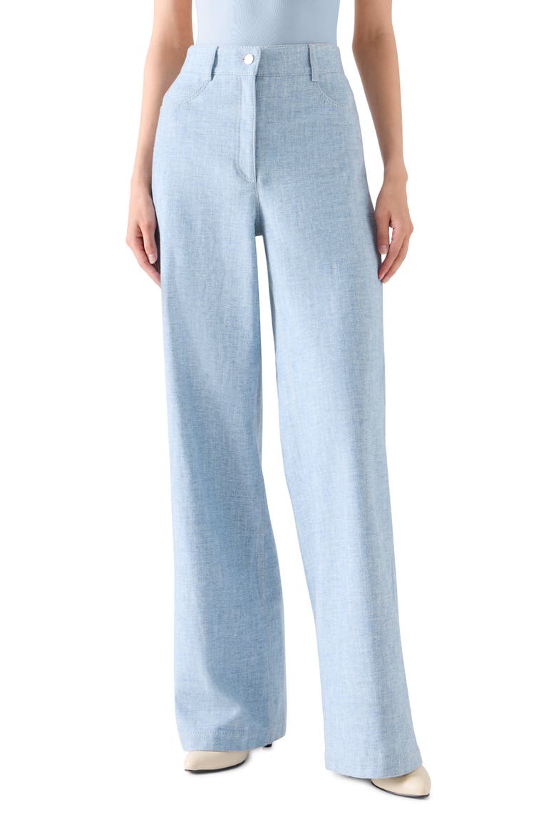 Cooper High Waist Wide Leg Jeans, Main, color, LIGHT BLUE