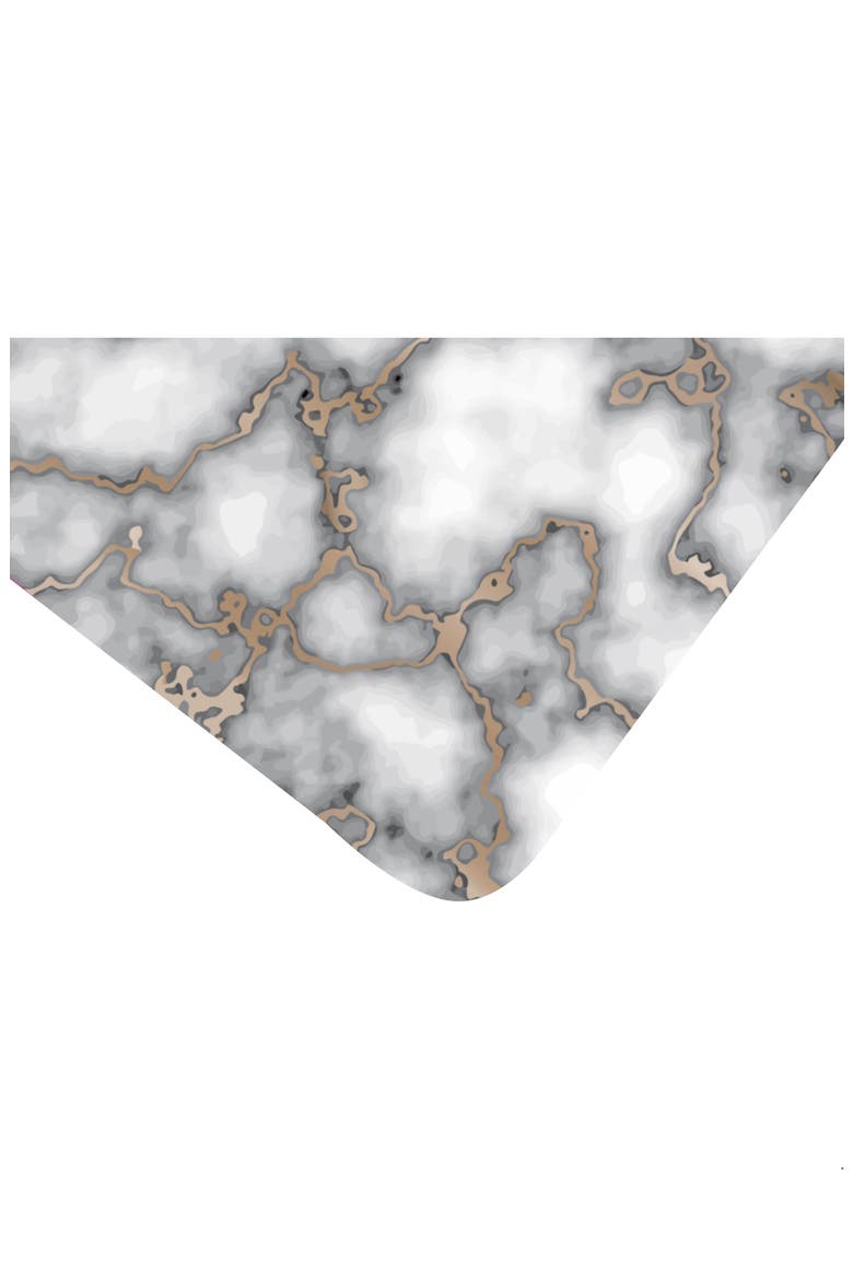 Marble Print Set of 6 Placemats, Alternate, color, SMOKEY GOLD