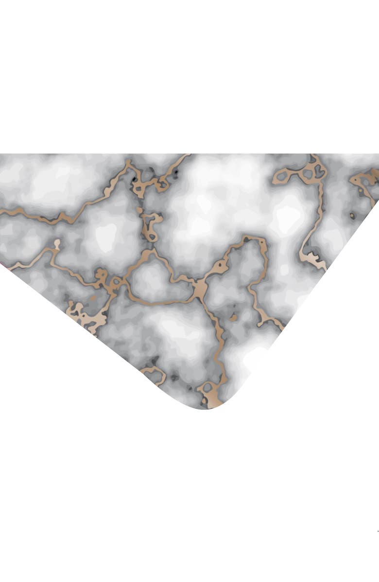 DAINTY HOME Marble Print Set of 6 Placemats, Alternate, color, Smokey Gold