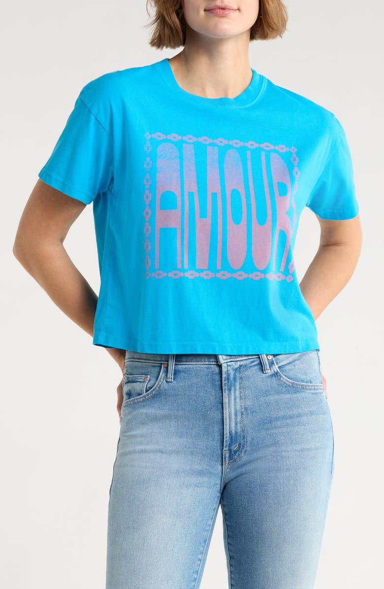 MOTHER The Grab Back Crop T-Shirt, Main, color, Amour