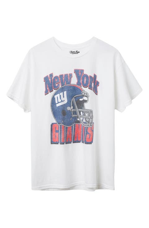 New York Giants Throwback Helmet Cotton Graphic T-Shirt