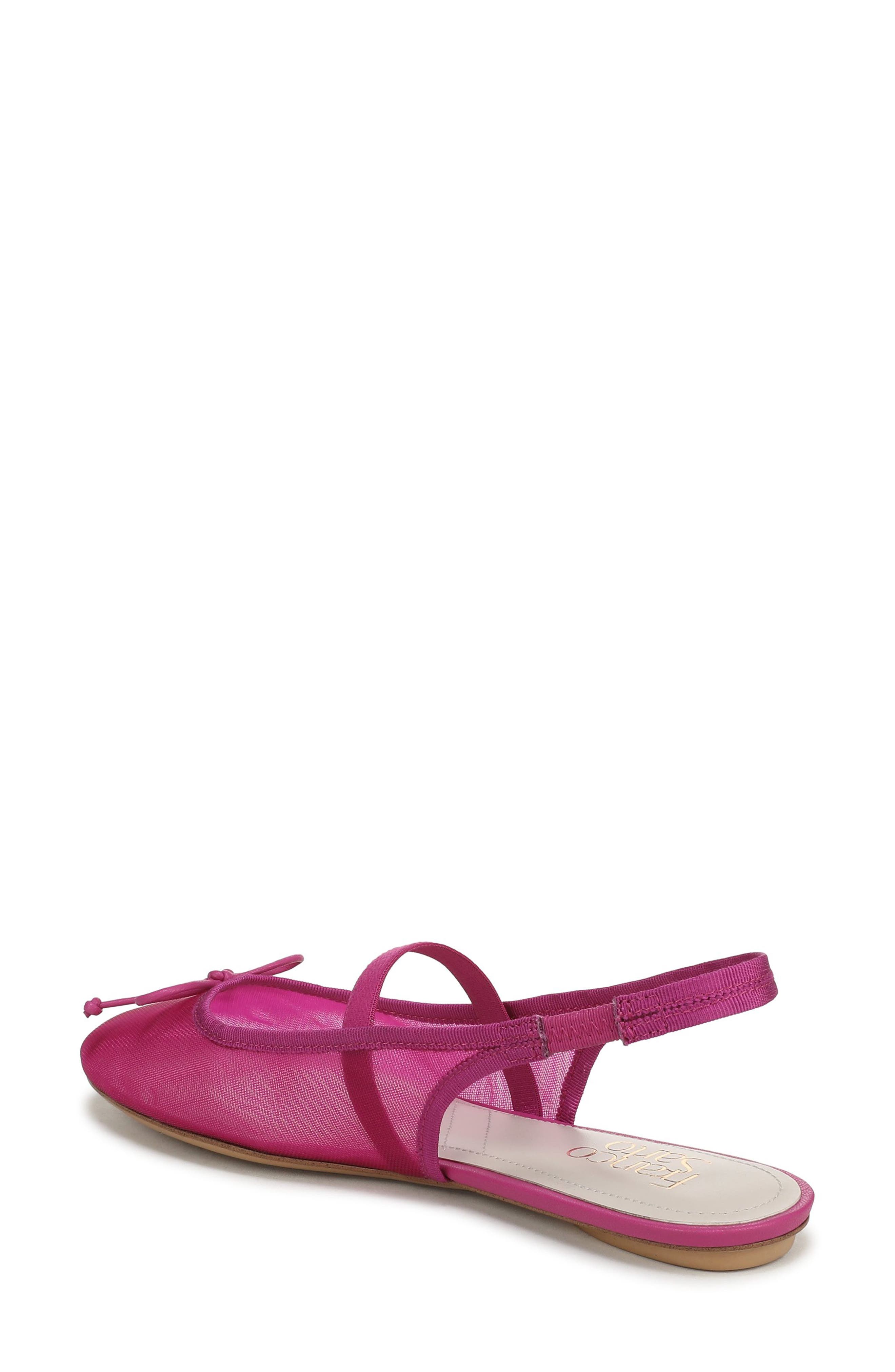 Chara Slingback Flat, Alternate, color, FUCHSIA