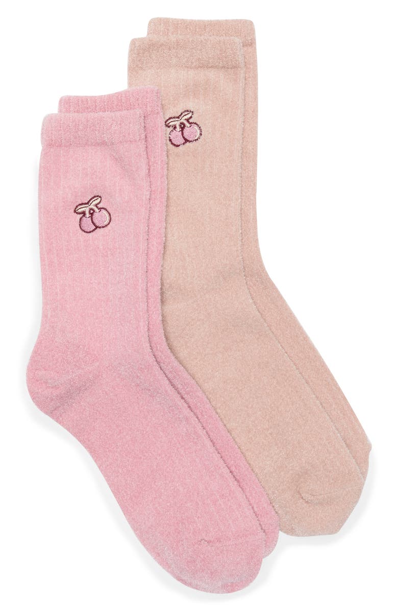 Lemon Assorted 2-Pack Butter Socks, Alternate, color, Pink