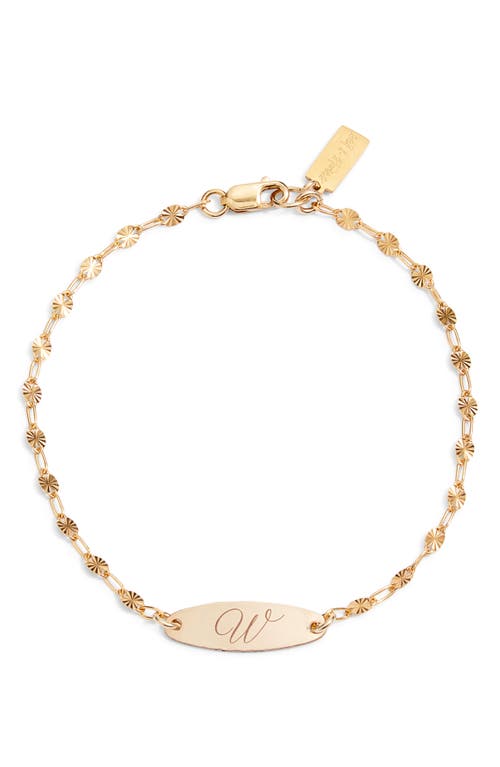Set & Stones Bank Initial Bracelet