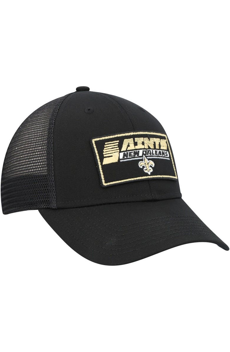 '47 Youth '47 Black New Orleans Saints Levee MVP Trucker Adjustable Hat, Alternate, color, Black