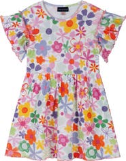 Andy & Evan Kids' Rib Print Dress