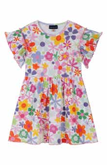 Andy & Evan Kids' Rib Print Dress